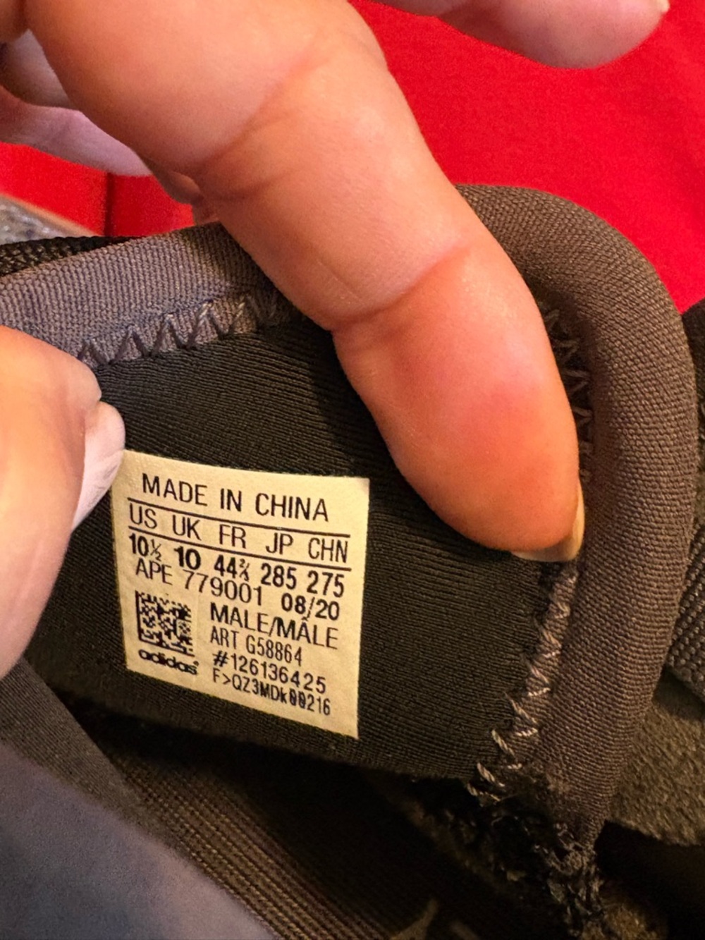 Adidas Yeezy Boost Basketball Sneakers Mens 10 Teal Gray Knit G58864 - Picture 8 of 9
